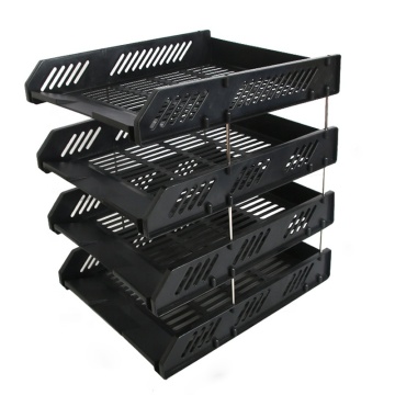Affordable Mesh 4-Tier Document File Tray - Office Organizer
