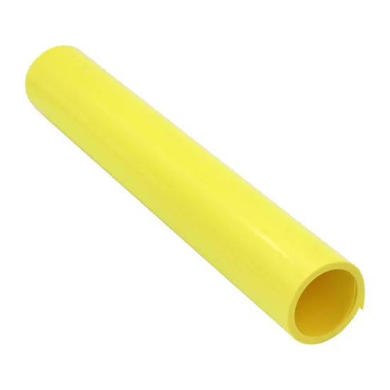 Pearl lemon yellow PVC sheet for capsule blisters