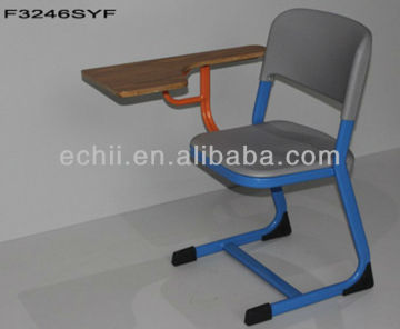 Study chair with writing board/Student chair with writing board/School chair with writing pad/Classroom chair