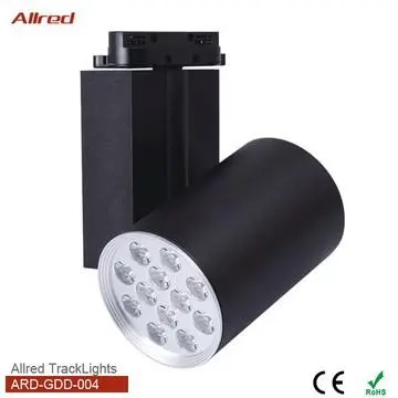 Black 12Watt LED Track Spotlights Track Head