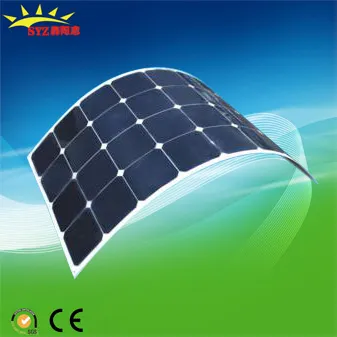 100W High Efficiency Semi Flexible Sunpower Solar Panel