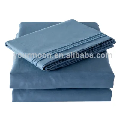 Wholesale 100% finest cotton embroidered full bed sheet set/sheets