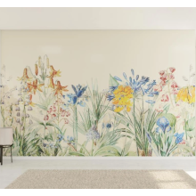 Mosaico colorato di motivi di fiori artistici