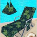 Toalha de cadeira de lounge com bolsa para a praia pobre
