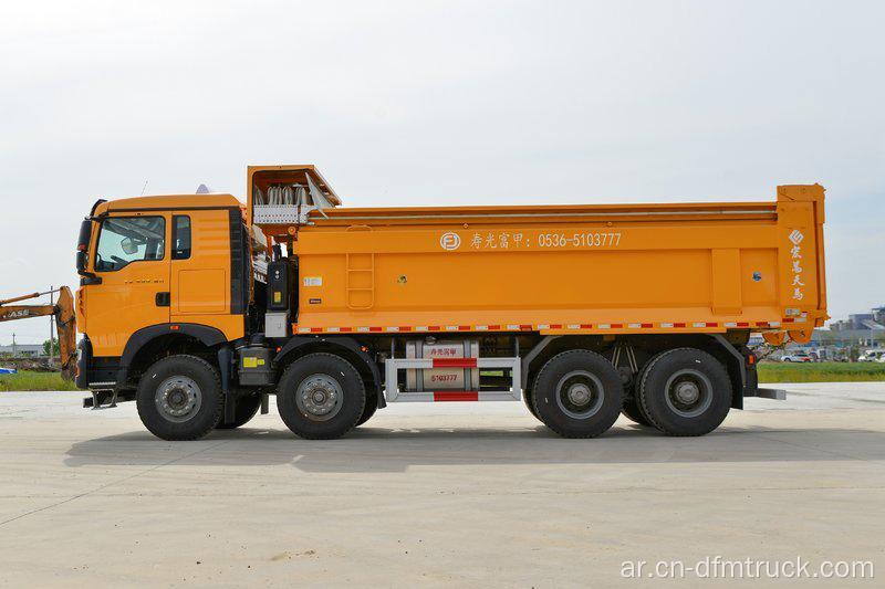 Howo 8x4 12 عجلات تفريغ شاحنة Truck Truck