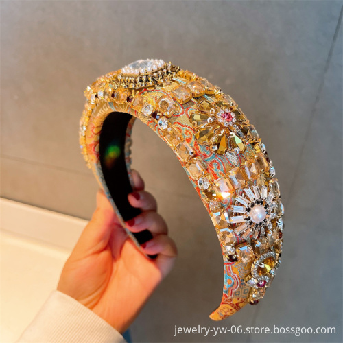 Wholesale Bulk New Fashion Hair Hoop Jewelry - Shiny Bridal Wide Pearl Headbands