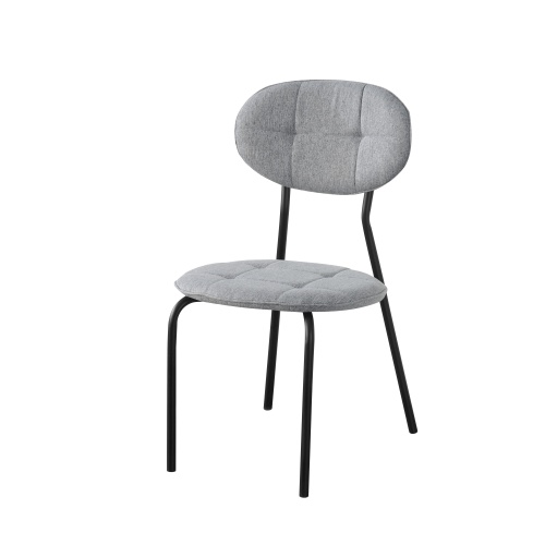 Silla nueva apilable minimalista con marco de metal resistente