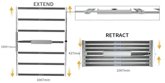 Cidly hot selling 1000w led grow light veg&flower
