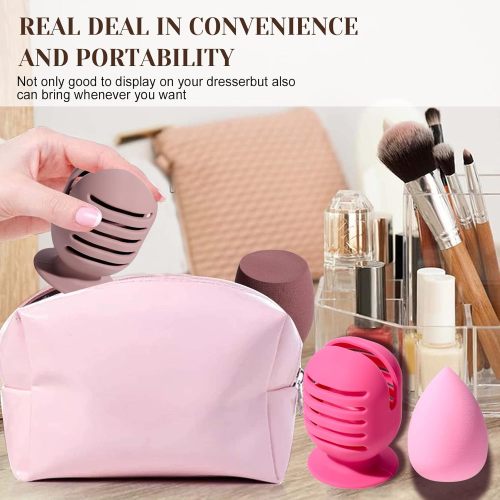 Makeup Sponge Holder and Makeup Sponges