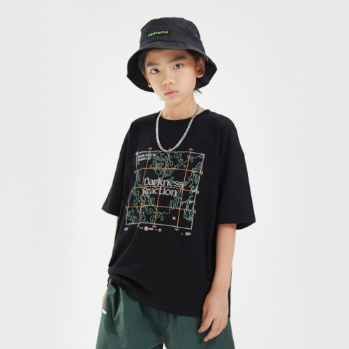 Baby Boy Inner Vest Loose Boys' Short-Sleeved Trendy T-shirt Supplier