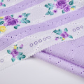 Precioso tejido jacquard arrugado con estampado para damas