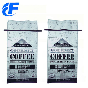 High Quality Bottom Gussest Coffee Bags With Valve