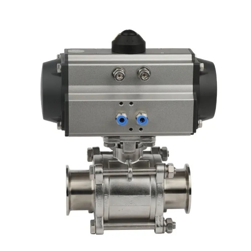 Pneumatic Actuator Stainless Steel Threaded Ball Valve