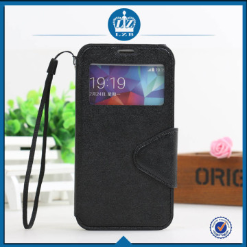 LZB Fashion color contrast series view windows stand cover case for Samusng galaxy GRAND2 G7106