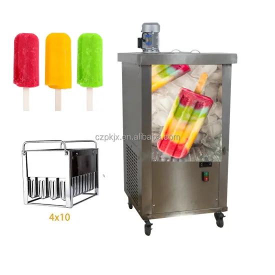 CE Approved Automatic Ice Cream Popsicle Maker with Small Moulds
