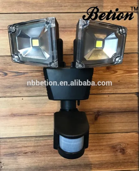 10W COB LED Motion Security Light 2 Heads COB Solar Sensor Spot Light led solar motion security light