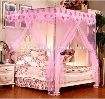 cheap new designer polyester king size double bed mosquito net