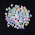 Matte Star Acrylic Beads Resin Loose Bead for DIY Craft Necklace Bracelet Jewelry Finding Supplies