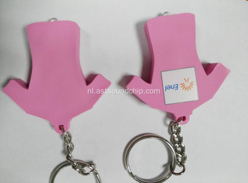 LED sleutelhanger / pvc sleutelhanger met led