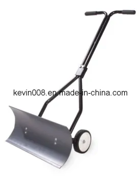 Hand Snow Pusher with Wheels
