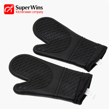 Heat Resistant Barbecue Gloves Silicone Oven Hot Mitts
