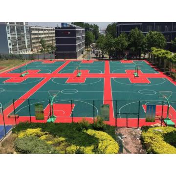 Intelligent PP portable basketball sports outdoor court material plastic tiles