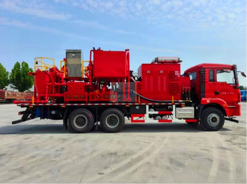 Supply Truck-Mounted Cementing Unit Twin-Pump with High Quality