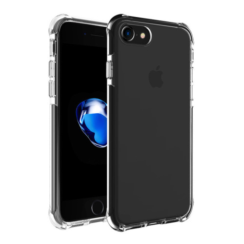 Double cas d&#39;hybride transparent de couleur de double injection pour l&#39;iPhone 7/8