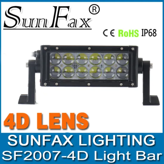 Auto driving lighting 36w 4x4 4D straight high lumen 7.5inch 4D cover 4x4 led light bar C REE led off road led light bars