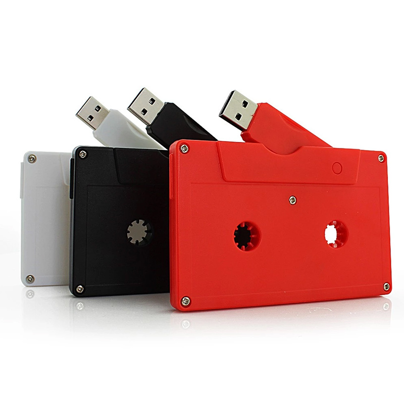 Video de plástico USB Tape Shape Music Flash Drives