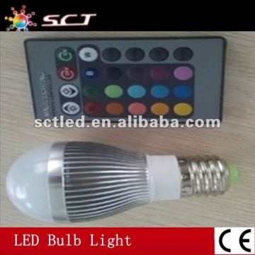 High quality 3w RGB led bulb light