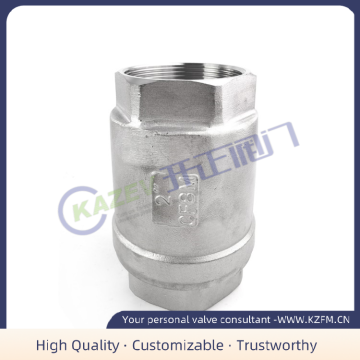 Vertical threaded check valve