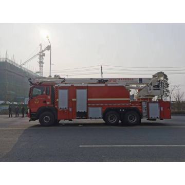 High altitude rescue aerial ladder fire truck