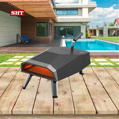 Commercial Portable 12" Outdoor Woo Pellets Pizza Oven with Stone