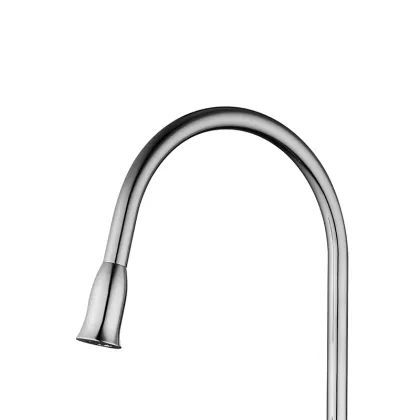 Premium Goose Neck Golden Brass Kitchen Faucet Mixer