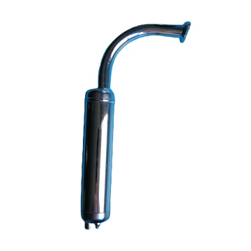 Chrome Exhaust Muffler Pipes for 49CC, 60CC, 80CC Bicycle Engines: Bike Engine Kits