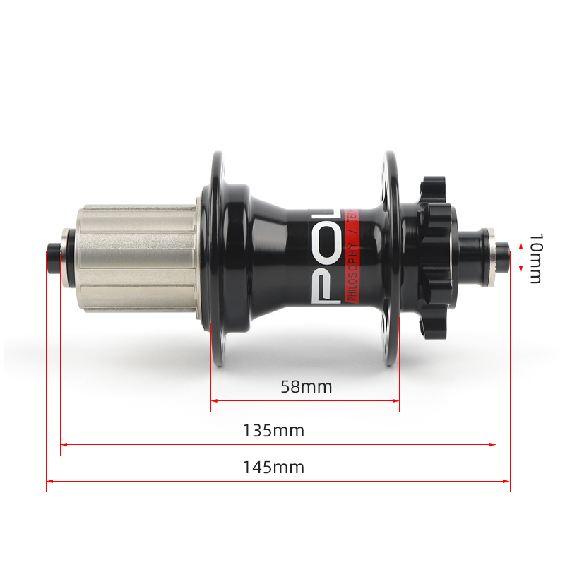 Хутка выпусціце MTB Hub 32H AL7075 AXLE