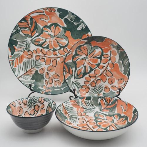Оптовая высококачественная керамическая посуда набор керамика японской посуды