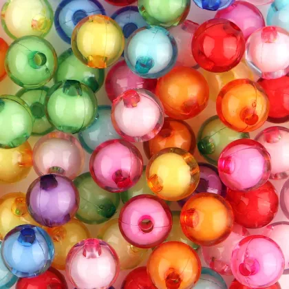 200 Pcs Colorful Acrylic Beads Crystal Beads