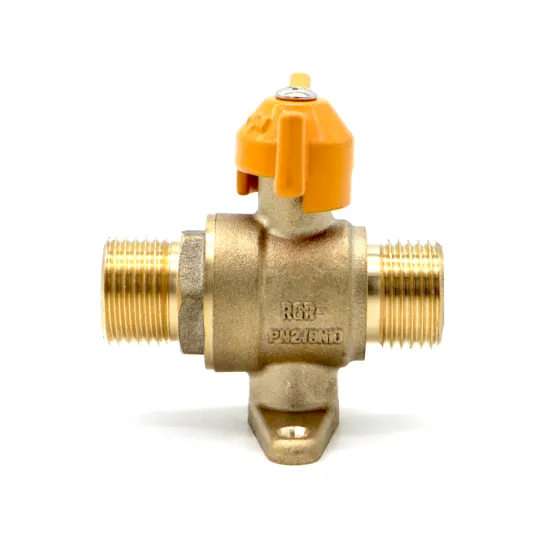 Brass Female male threaded ball valve with base Home Kitchen Use DN15 Hardware Tools