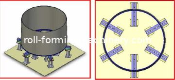 Wind Tower Production Line With Steel Welding Connection Plaform