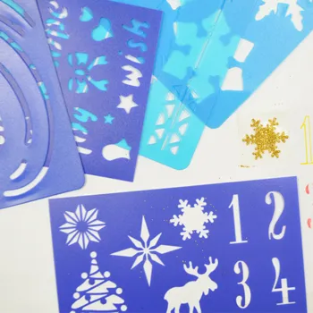 Customizable Clear PP Kids Wall Plastic Reusable Painting Animal & Drawing Stencils