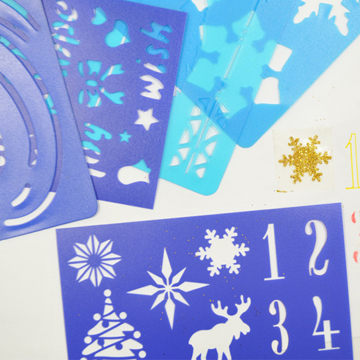 Customizable Clear PP Kids Wall Plastic Reusable Painting Animal & Drawing Stencils
