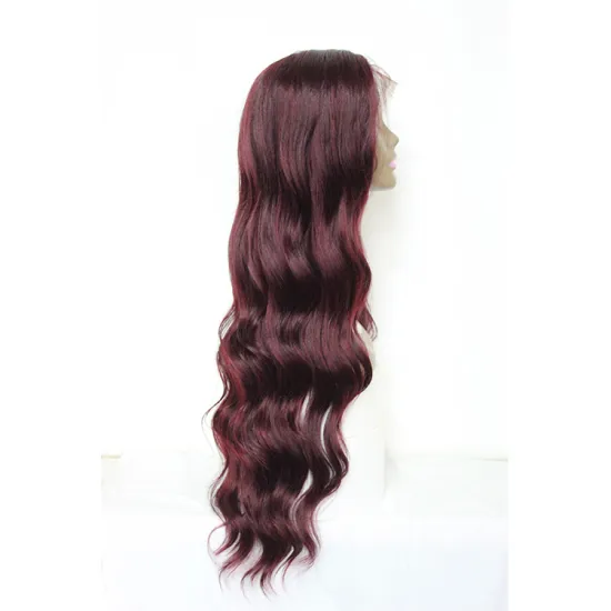 Vigorous free sample black custom color free part long wavy deep curl pre plucked full synthetic lace front wigs