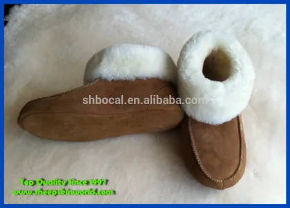 sheepskin casual booties
