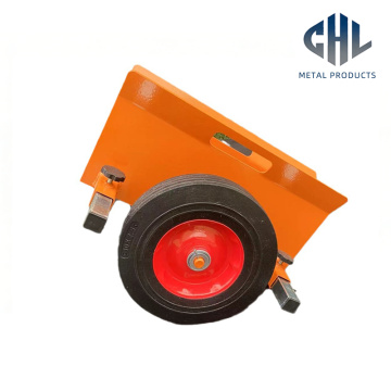 Оранжевая сверхмощная тележка для погрузочно-разгрузочных работ