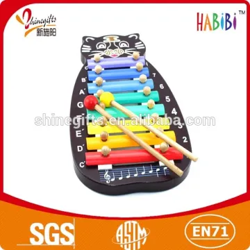 cute cartons instruments wooden brown xylophones for kids
