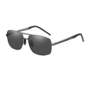 Óculos de sol de aviador de moda negra para homens