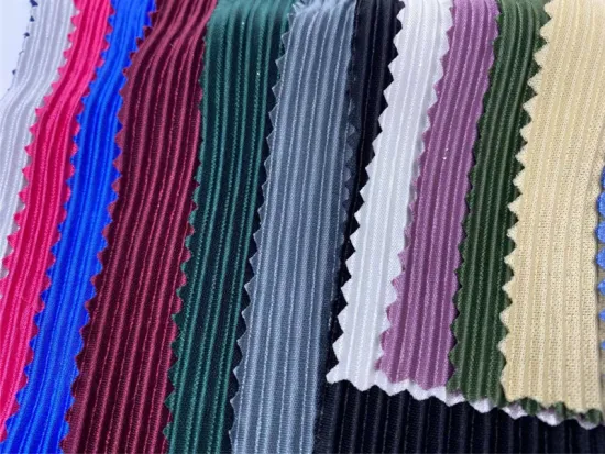 New Design Foil Crush Pleated Skirt Fabric