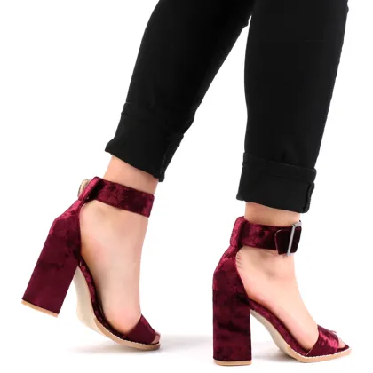 hot sale sweet high-heeled suede sandals